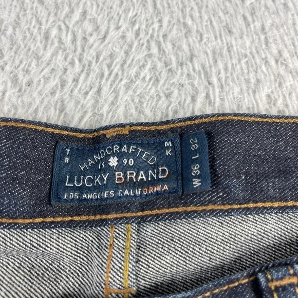 Lucky Brand 363 Vintage Straight Jeans Mens 36x32 Aliso Viejo Blue 7M12264 NEW - Picture 3 of 12